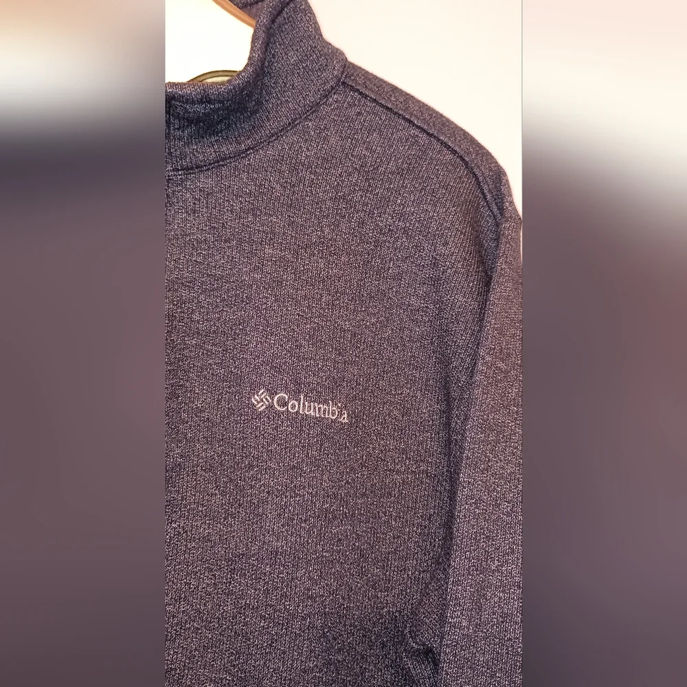 Columbia men's navy Gray 1/4 Zip Pullover Jacket Size XXL